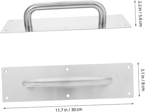 Vaguelly Metal Push Pull Door Handle Stainless Steel Door Pull for Commercial Residential Push Button Easy to Open and Close in Saudi Arabia