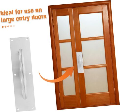 Vaguelly Metal Push Pull Door Handle Stainless Steel Door Pull for Commercial Residential Push Button Easy to Open and Close in Saudi Arabia