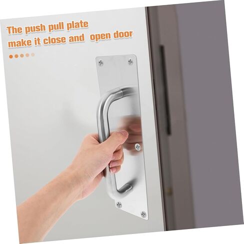 Vaguelly Metal Push Pull Door Handle Stainless Steel Door Pull for Commercial Residential Push Button Easy to Open and Close in Saudi Arabia