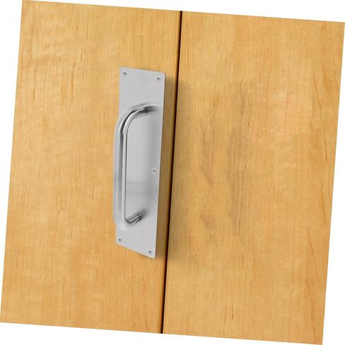 Heavy Duty Stainless Steel Push Pull Door Handle Commercial Fire Door Barn Door Plate Durable Elegant Design for High Traffic Areas Easy Operation in Saudi Arabia