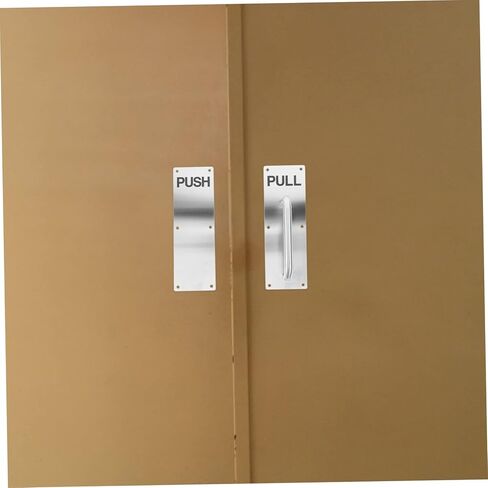 POPETPOP Vintage Style Door Pull Push Plate Stainless Steel Fire Door Handle for Exterior in Saudi Arabia