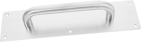 Holibanna Push Pull Stainless Steel Door Plate Handle Durable Commercial Sliding Door Pull for Industrial Use Elegant Design for High Traffic Areas in Saudi Arabia