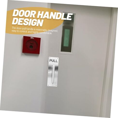 TEHAUX 304 Stainless Steel Push Pull Plate Handle for Fire Doors Commercial Door Hardware Grip Corrosion Resistant and Sturdy Design for Interior or Exterior Use in Saudi Arabia
