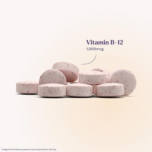 Natrol Methyl Vitamin B-12 1000 mcg, 60 Chewable Tablets, Lemon Flavored, Bioactive B12 Vitamin, Supports Cellular Energy Production, Brain Health & Metabolism - 60 Servings in Saudi Arabia