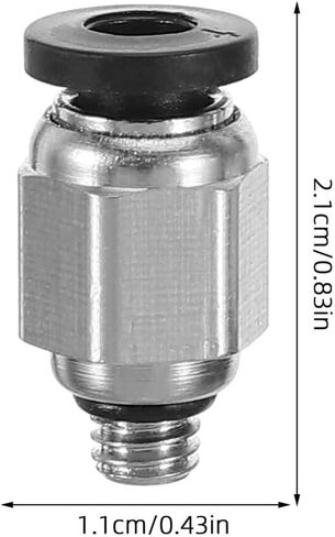 PRETYZOOM 4pcs M5 Copper Air Quick Connect Fittings, Straight Thread Pneumatic Hose Connectors for Airline Tubing, Push to Connect Tube Fitting for Industrial Pneumatic Applications in Saudi Arabia