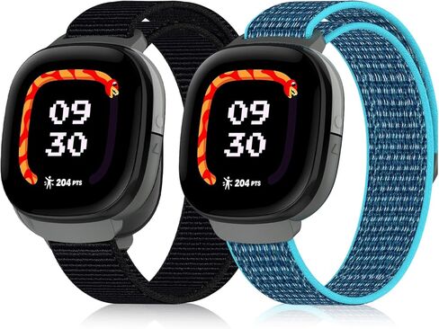 أشرطة بديلة من النايلون متوافقة مع Fitbit Ace LTE، سوار معصم ناعم وقابل للتعديل وجيد التهوية in Kuwait