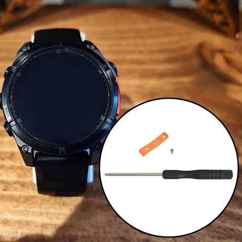 51mm Watch Protective Side Strip Metal Orange Compatible with Garmin Fenix 8 Pro Amoled Quatix8 Tactix8 in Saudi Arabia