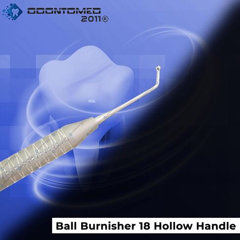 OdontoMed2011® Ball Burnisher 18 Double Ended Hollow Handle Stainless Steel Dental Instruments in Saudi Arabia