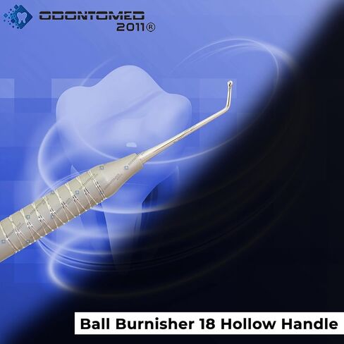 OdontoMed2011® Ball Burnisher 18 Double Ended Hollow Handle Stainless Steel Dental Instruments in Saudi Arabia