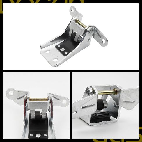 Dasbecan 4Pcs Door Hinge Set Front Upper Lower Left Right Compatible with Ford F150/F250/F350/Bronco/Thunderbird/Granada, Mercury Cougar/Marquis/Zephyr Replaces# 925066 925068 in Saudi Arabia