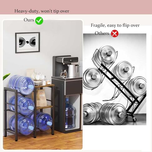 Heavy Duty 5 Gallon Water Jug Holder, Suitable for Homes, Offices, and Garages-Water Storage and Organization, Rust-Proof, Slip-Resistant, and Anti-Drop in Saudi Arabia