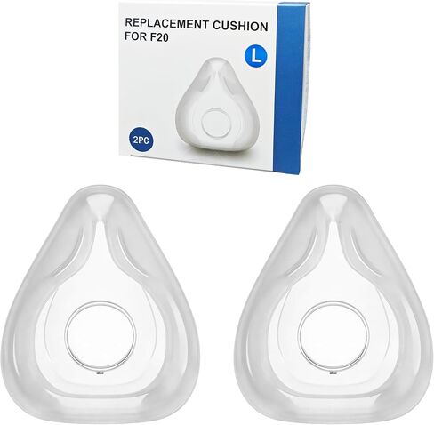 2 Pcs Replacement Mask Cushion Compatible with AirFit F20, Supplies Full Face Cover Silicone Accessories - Medium in Saudi Arabia