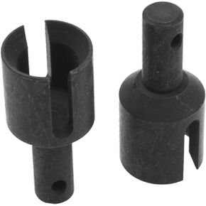 2Pcs Vgoohobby Steel Front/Rear Differential Output Cup Drive Cup # 9586 Compatible with Traxxas 1/8 Sledge 4WD 95076-4 RC Monster Truck Upgarde Parts (Black)