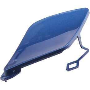 X AUTOHAUX Car Front Bumper Tow Hook Cover 51118067961 for BMW 3 Series F30 M-Sport 2013-2018 Tow Hook Eye Lid Cover Trailer Cap Blue
