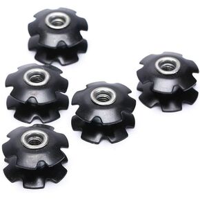 5pcs Bike Bicycle Cycling Steer Tube Headset Aluminum Star Nut 1 1/8" 28.6mm XC