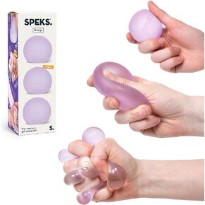 Speks Gump Stress Balls - Silky Soft Memory Gel - Squishy Fidget Toy for Kids and Adults - Cool - Pack of 3