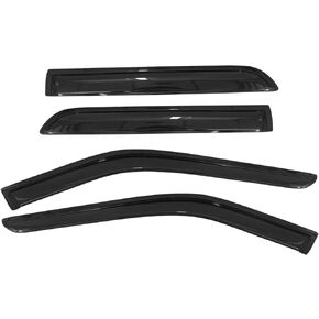 Window Visor Compatible with 2011-2019 Ford Explorer, Acrylic Smoke Tinted 4PCS Sun Rain Shade Guard Wind Vent Air Deflector by IKON MOTORSPORTS, 2012 2013 2014 2015 2016 2017