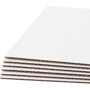 Golden State Art, 50 Pack 5x7 Corrugated Cardboard Sheet Flat cardboard Pads Inserts, 1/16" Thick, Great for Crafts, Mailing, Packaging (Kraft Brown)