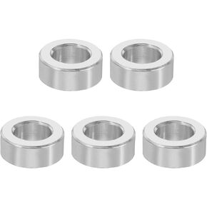 PATIKIL M4 Aluminum Spacers, 5 Pcs Metal Spacer Aluminum 4.1mm ID x 6mm OD x 2mm L Aluminum Spacer Screw Standoff Round for 5/32inch or M4 Screw Bolts