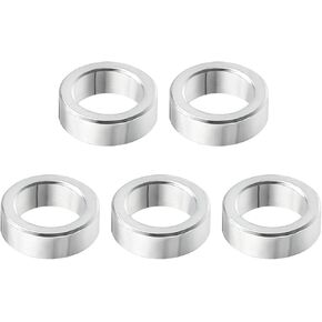 PATIKIL M4 Aluminum Spacers, 5 Pcs Metal Spacer Aluminum 4.1mm ID x 6mm OD x 2mm L Aluminum Spacer Screw Standoff Round for 5/32inch or M4 Screw Bolts in Kuwait