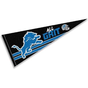 Detroit Lions All Grit Pennant Banner Flag