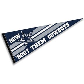 Dallas Cowboys How Bout Them Cowboys Pennant Banner Flag