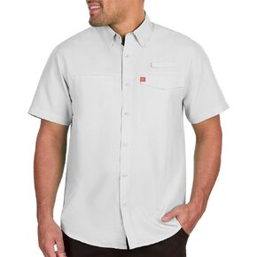 قميص الصيد بأكمام قصيرة للرجال من American Outdoorsman Poly Grid