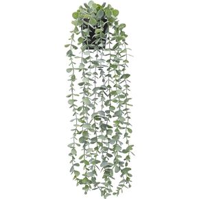 FUNARTY Artificial Hanging Plants, Fake Plant, Small Potted Plants Decor, Faux Plants Indoor Outdoor for Shelf Wall Decor