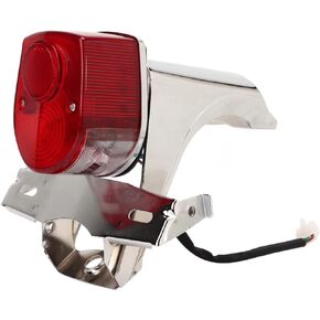 Motorcycle Tail Light Mount License Bracket, Clear Visibility 84701 098 000 Tail Light with Plate Bracket for DAX ST50 ST70 CT50 CT70