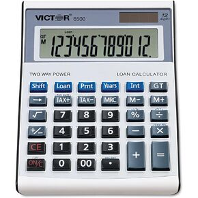 Victor 6500 Executive Desktop Loan Calculator, 12-Digit LCD