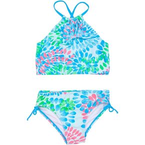 DXTON Toddler Girls Swimsuit Mermaid Tankini Set 2-Piece Swimming Bathing Suit Beach Sport 3-10 Years