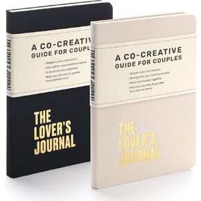 مجلة العشاق - مجلة للأزواج مع مطالبات، أسئلة عاكسة ممتعة، تمارين وتحديات شهرية، اقتباسات تحفيزية، مجلة إرشادية لعلاقة رائعة. أسود ووردي، عبوة من قطعتين in Kuwait