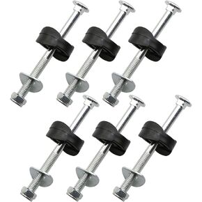 Trampoline Screws MEETOOT 6 Sets M6x75mm Outdoor Galvanized Railing Trampoline Screws Pipe Stability Tool