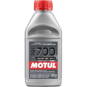 Motul 111257 RBF 700 Factory Line Brake Racing Fluid Full Synthetic DOT 4 High Performance Extreme Temperature