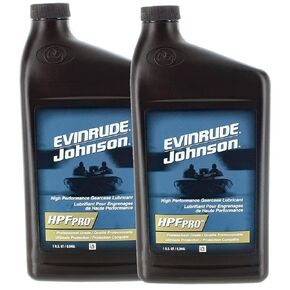 Evinrude Johnson/OMC New OEM HPF PRO Gearcase Lubricant 32oz. Qty 2, 0778755