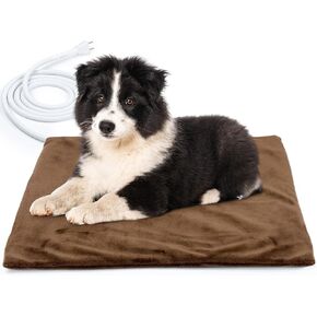 Pet Heating Pad, Safe Electric Heating Pad for Dogs and Cats Indoor Warming Pad with Auto Constant Temperature 19.7" x15.7"