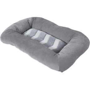 Petmate Precision PET PRODUCTS Zig Zag Low Bumper Crate Mat Bed, Gray & White, for 19" Wire Crates