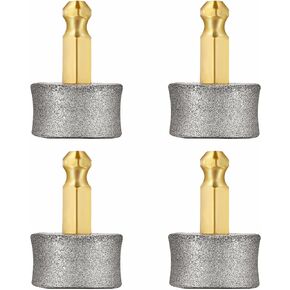 4 Pcs Dog Nail Grinder Replacement Heads Compatible with Casfuy, Professional Diamond Tips Drill Bit Pet Nail Spare Wheels Trimmers for Large Medium and Small Dogs