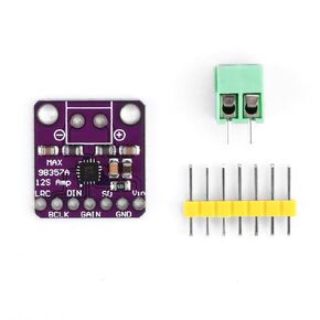 1 Set MAX98357 I2S Audio Amplifier Module, Audio Amplifier Unfiltered Class D Amplifier, Support ESP32 Raspberry Pi Audio Component Amplifiers Receivers and Amplifiers