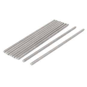 uxcell M5 x 150mm 304 Stainless Steel Fully Threaded Rod Bar Studs Hardware 10 Pcs