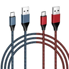 2 Pack Type C Charging Cable Replacement for Samsung Galaxy Tab a 10.1" 2019, 8.0" 2017; Tab A7 10.4"; Tab S7, S6, S4, S3, S5e; Tab A 10.5", 8.4"; SM-T510/380/830/590/500 6.6Ft Charger Cord