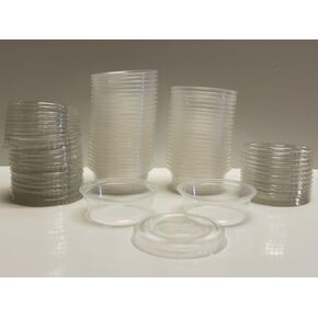 Plastic Disposable Portion Cups - Jello Shot Cup - The Perfect Souffle Cup (1.5 Ounce, Package of 100 Cups with Lids)