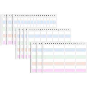420 Pcs Sticky Index Tabs, 0.47/0.98/1.77 Inch Colored Book Sticky Tabs, Writable and Repositionable File Tabs Flags for Books, Binders and File Folders (Morandi) Index Tabs
