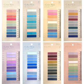 1600pcs Page Markers,Morandi Sticky Note Tabs Colored Writable and Repositionable Book Flags Tabs Strip Index Tabs,Page Tabs