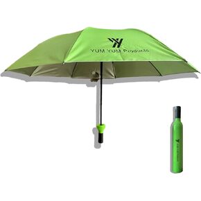 Premium Compact Bottle Umbrella - Collapsible Umbrella for Rain & Sun - Folding Portable Umbrella Lightweight Windproof, Waterproof & UV Protection - Perfect for Outdoor Adventures & Everyday Use