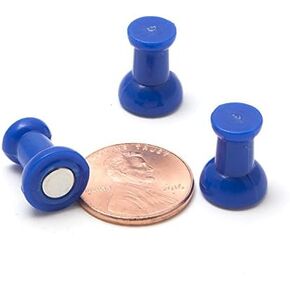 Magnetic Push Pins, Fun Colorful Push Pin Magnets, Perfect Fridge & Whiteboard Magnets, Magnetic Thumb Tacks for Office and Classroom - MapMagnets