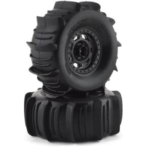 Traxxas 8475 Desert Racer Wheels with Paddle Tires, Black