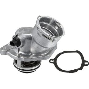 X AUTOHAUX 2722000115 Engine Coolant Thermostat Housing Assembly for Mercedes-Benz C250 C280 C300 CLK350 ML350 ML450 R350 S400 SLK280 SLK300 SLK350 2005-2012 2722000415