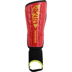 Vizari Malaga Soccer Shin Guards for Kids | Soccer Gear for Boys Girls | Protective Soccer Equipment | Adjustable Straps- Red, XS Size