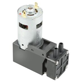 Oumefar DC 12v Mini Suction Gear Pump Low Noise Oilless Pump Oil- Diaphragm Pump Small Vacuum Pump for Laboratory Equipment Air Compressor 8 * 7 * 5cm